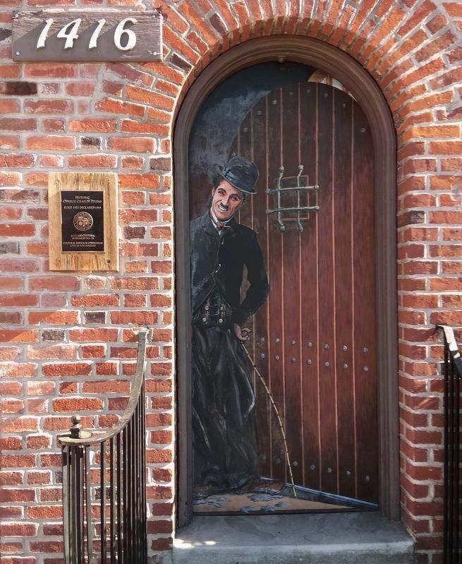 Charlie Chaplin Studio Marker. Click for full size. Charlie Chaplin Studio Marker image. Click for full size.