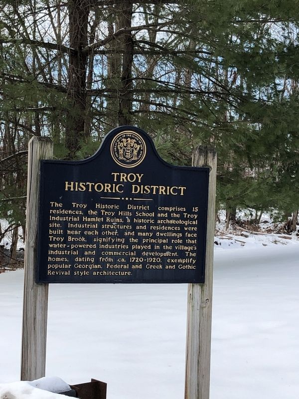 Troy Historic District Marker image. Click for full size.