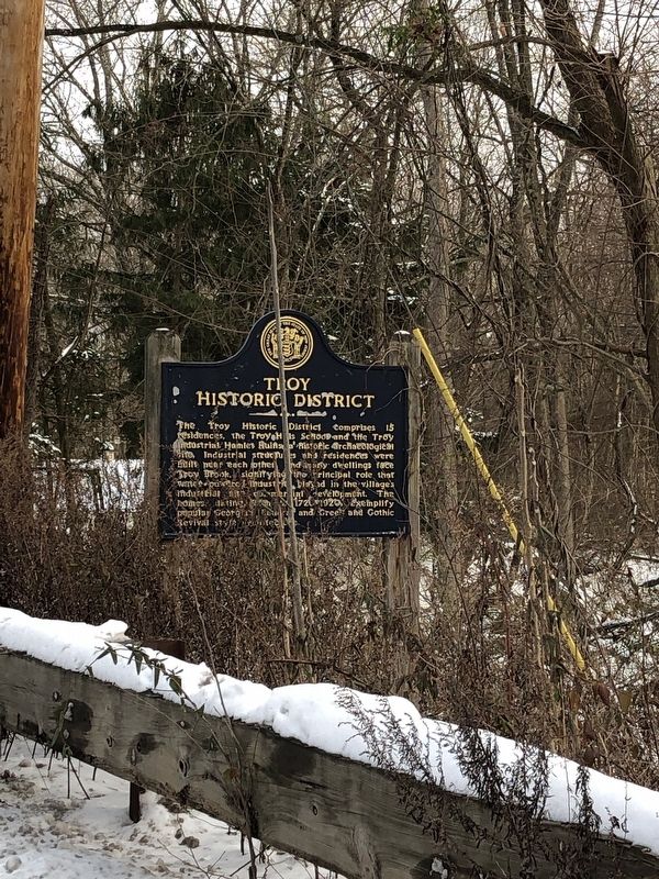 Troy Historic District Marker image. Click for full size.