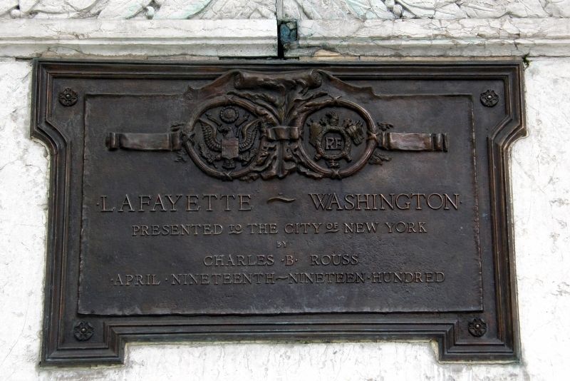 Lafayette-Washington Marker. Click for full size. Lafayette-Washington Marker image. Click for full size.