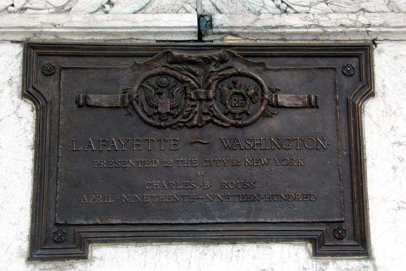 Lafayette-Washington Marker image. Click for full size.