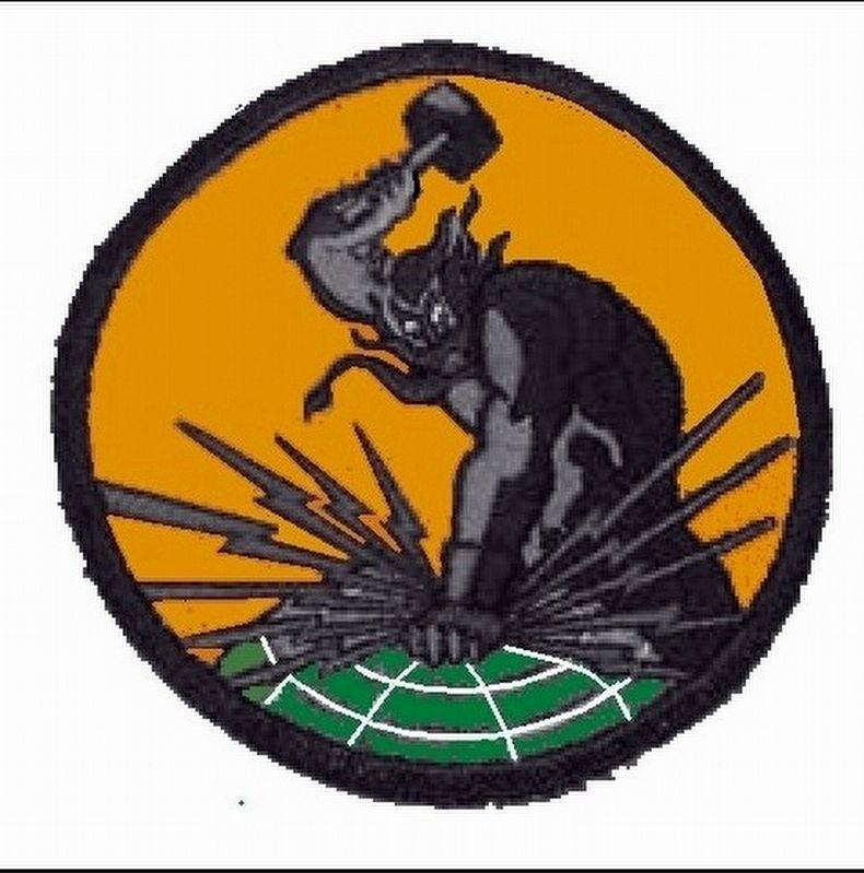 875th Bomb Squadron insignia image. Click for full size.