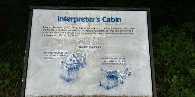 Interpreter's Cabin Marker image. Click for full size.