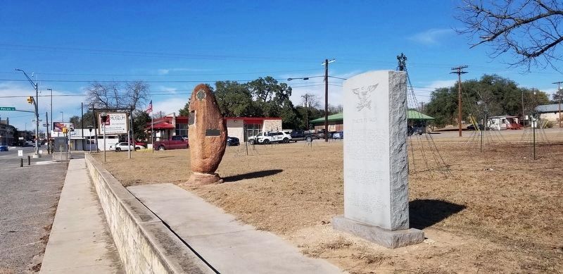 Amasa Clark Marker on the left of the two markers image. Click for full size.