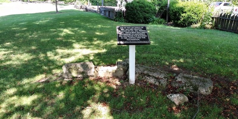 Site Of The Law Offices Of WM. Billard Preston Marker. Click for full size. Site Of The Law Offices Of WM. Billard Preston Marker image. Click for full size.
