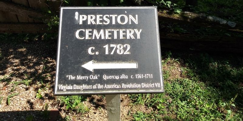 Preston Cemetery Marker image. Click for full size.