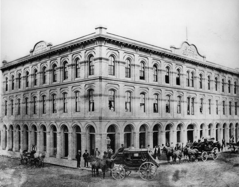 Pico House in 1875. Click for full size. Pico House in 1875 image. Click for full size.