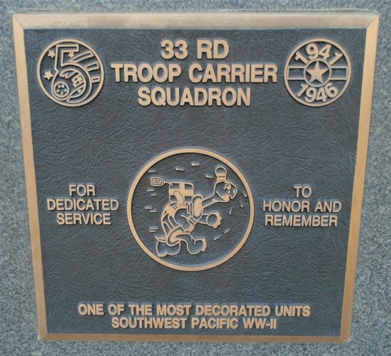 33rd Troop Carrier Squadron Marker image. Click for full size.