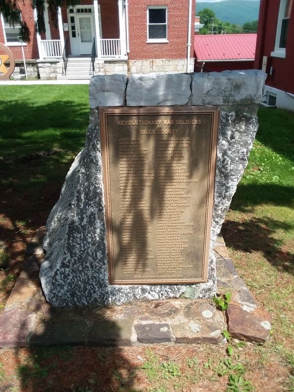 Giles County Revolutionary War Memorial. Click for full size. Giles County Revolutionary War Memorial image. Click for full size.