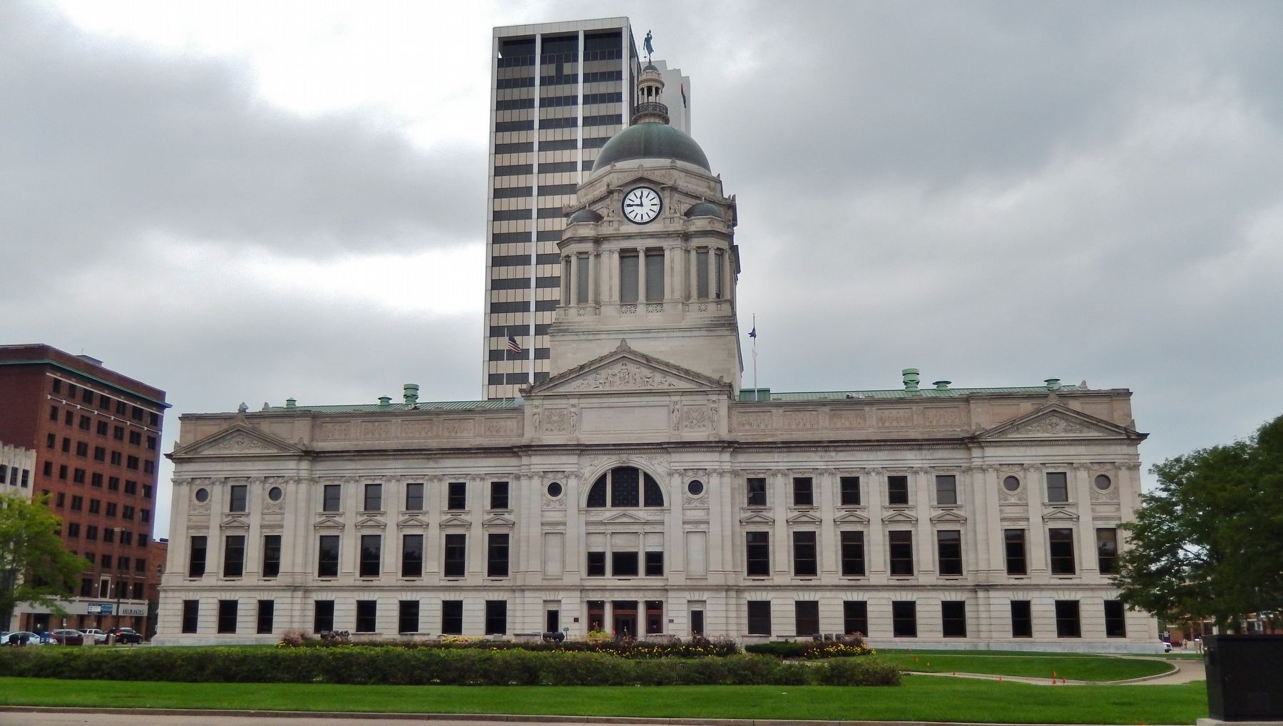 The Allen County Courthouse <center>(<i>west elevation</i>)</center> image. Click for full size.