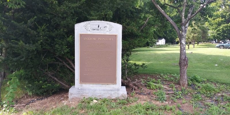 Snidow Pioneers Marker. Click for full size. Snidow Pioneers Marker image. Click for full size.
