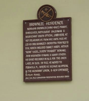 Brownlee Residence Marker. Click for full size. Brownlee Residence Marker image. Click for full size.