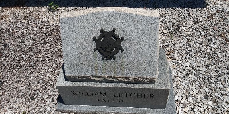 The William Letcher Grave Marker image. Click for full size.