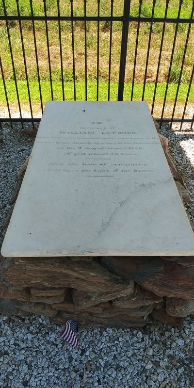 The Grave of William Letcher Marker image. Click for full size.