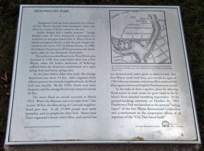 Headwaters Park Marker image. Click for full size.