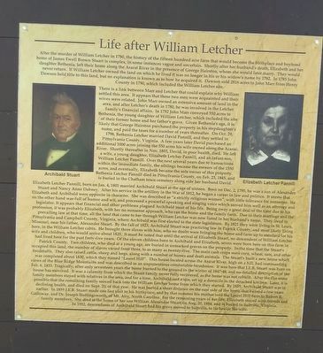 Life after William Letcher Marker image. Click for full size.