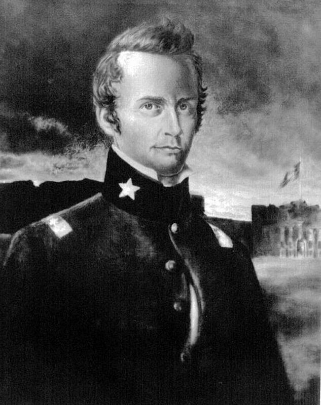 William Barret Travis. Click for full size. William Barret Travis image. Click for full size.