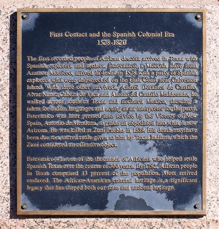 First Contact and the Spanish Colonial Era Marker image. Click for full size.