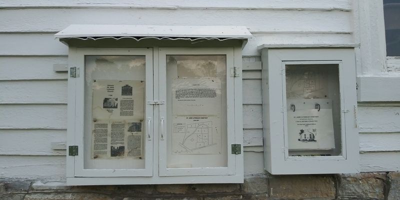 Historic St. John Lutheran Church Marker image. Click for full size.