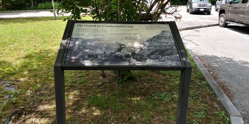 On Guard In Cumberland Gap Marker image. Click for full size.