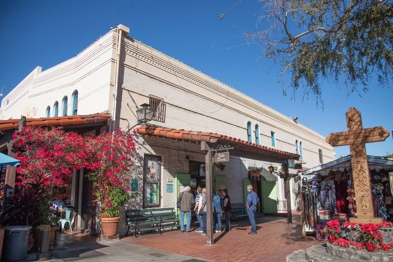 Olvera Street Cross and Marker. Click for full size. Olvera Street Cross and Marker image. Click for full size.