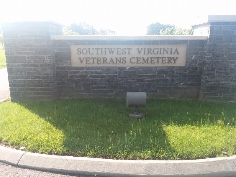 Southwest Virginia Veterans Memorial Cemetery Sign image. Click for full size.