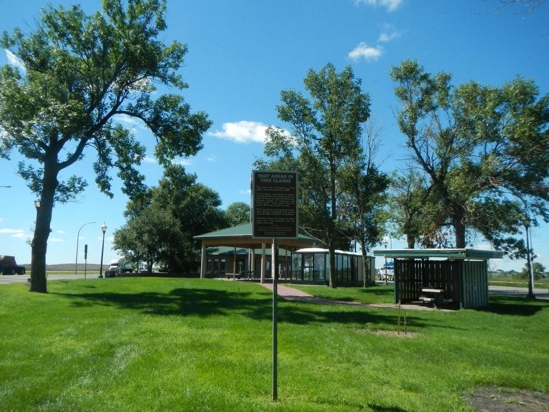 Rest Areas in Tree Claims Marker. Click for full size. Rest Areas in Tree Claims Marker image. Click for full size.