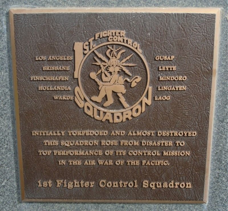 1st Fighter Control Squadron Marker image. Click for full size.