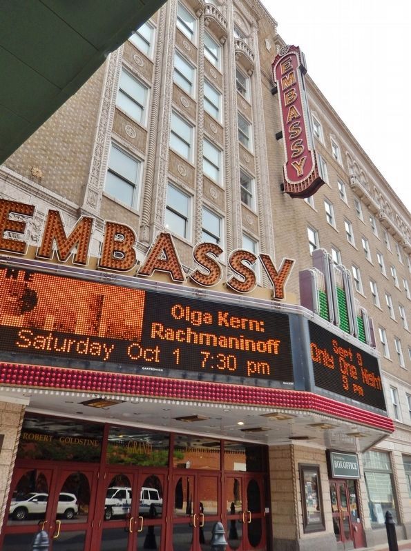 Embassy Theater Marquee and Sign image. Click for full size.