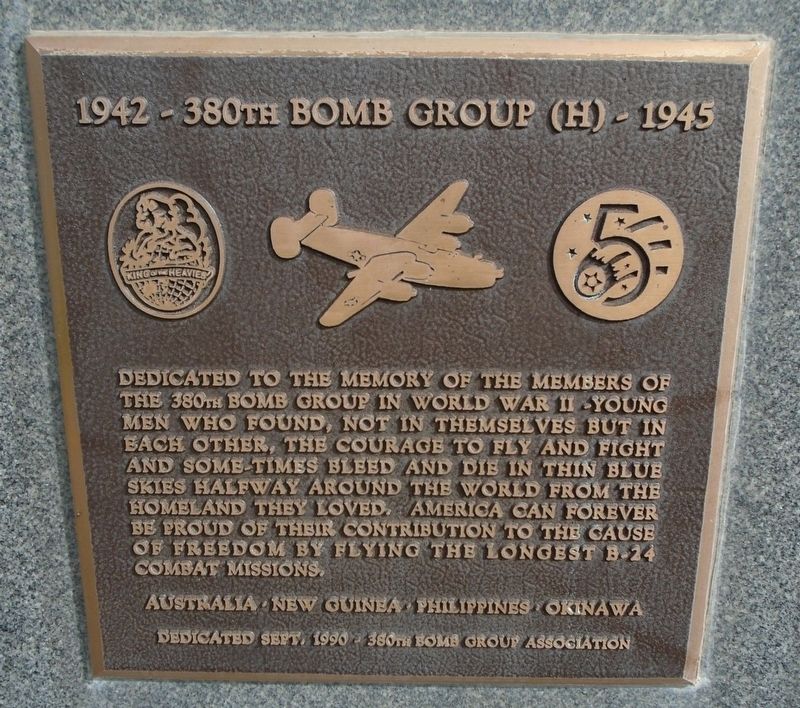 380th Bomb Group (H) Marker image. Click for full size.