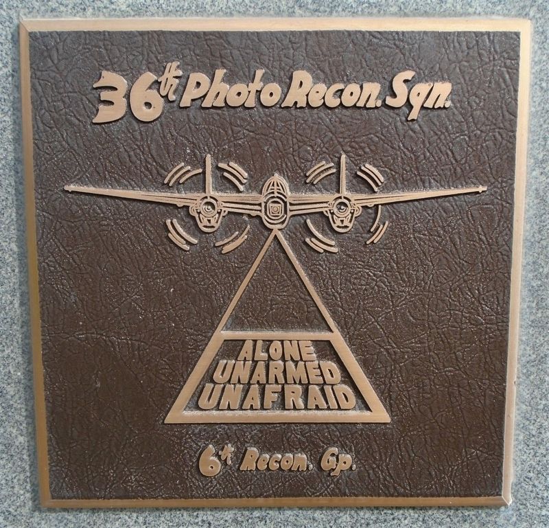 36<sup>th</sup> Photographic Reconnaissance Squadron Marker image. Click for full size.