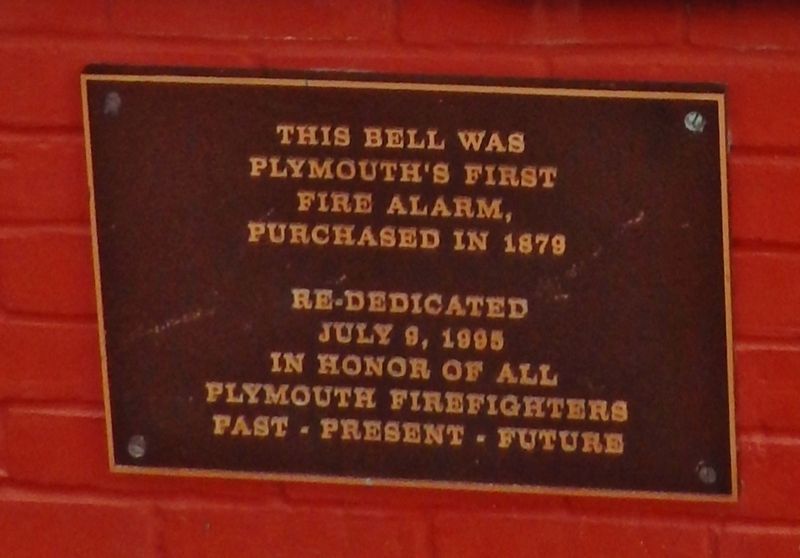 Plymouth's First Fire Alarm Marker image. Click for full size.