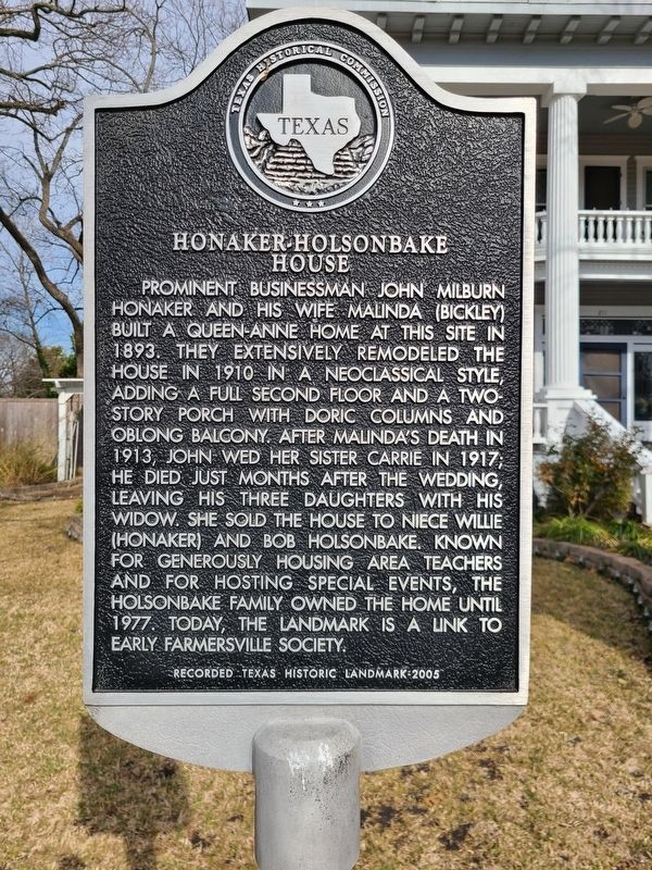 Honaker-Holsonbake House Marker image. Click for full size.