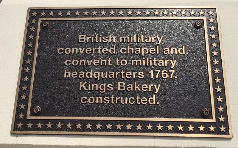 British Military Headquarters 1767 Marker image. Click for full size.