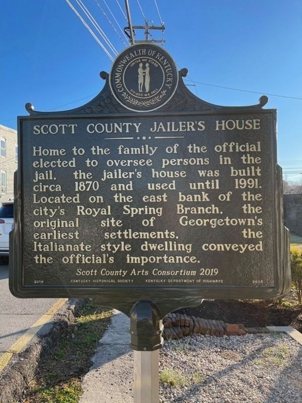Scott County Jail/Scott County Jailer's House Marker image. Click for full size.