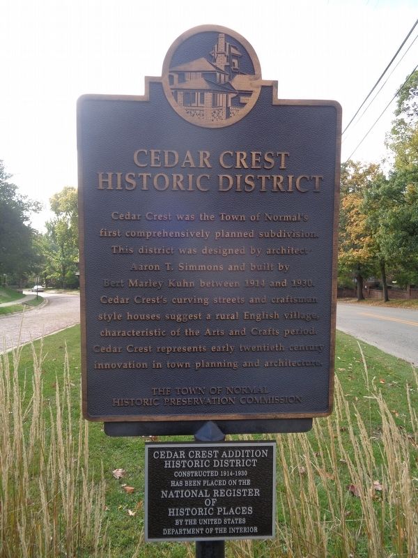 Cedar Crest Historic District Marker image. Click for full size.