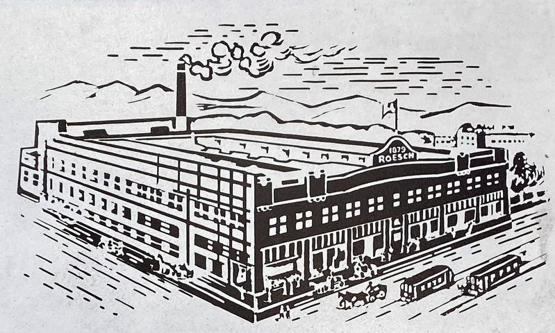 Marker inset: Louis Roesch Building. Click for full size. Marker inset: Louis Roesch Building image. Click for full size.