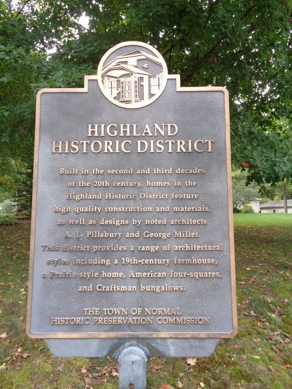 Highland Historic District Marker. Click for full size. Highland Historic District Marker image. Click for full size.