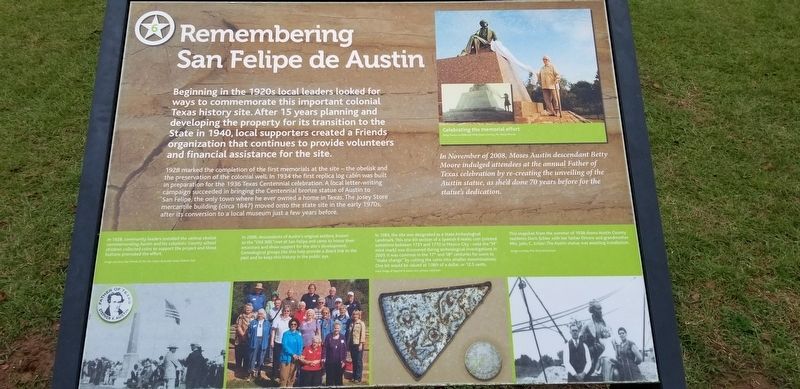 Remembering San Felipe de Austin Marker image. Click for full size.
