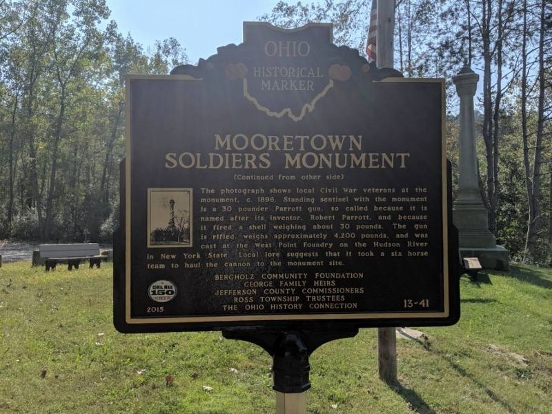 Mooretown Soldiers Monument image. Click for full size.