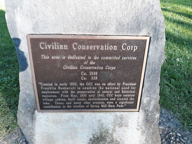 Civilian Conservation Corp Marker image. Click for full size.