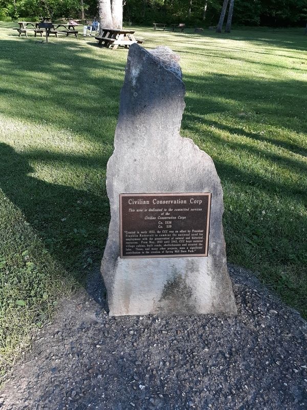 Civilian Conservation Corp Marker image. Click for full size.