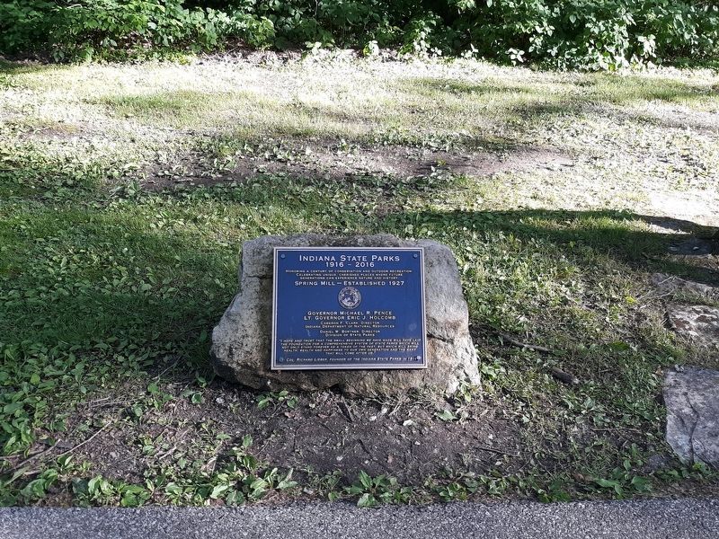 Indiana State Parks Marker image. Click for full size.