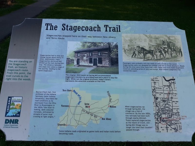 The Stage Coach Trail Marker image. Click for full size.