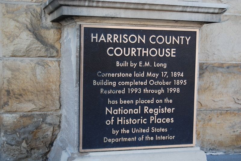 Harrison County Courthouse Marker image. Click for full size.
