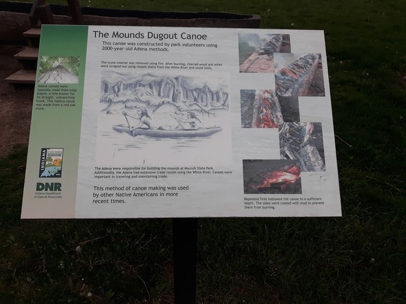 The Mounds Dugout Canoe Marker image. Click for full size.