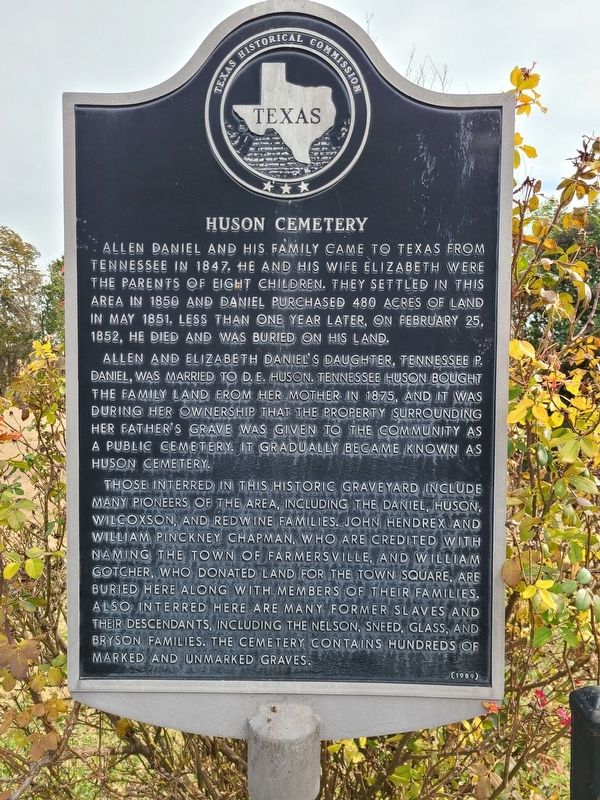 Husun Cemetery Marker image. Click for full size.