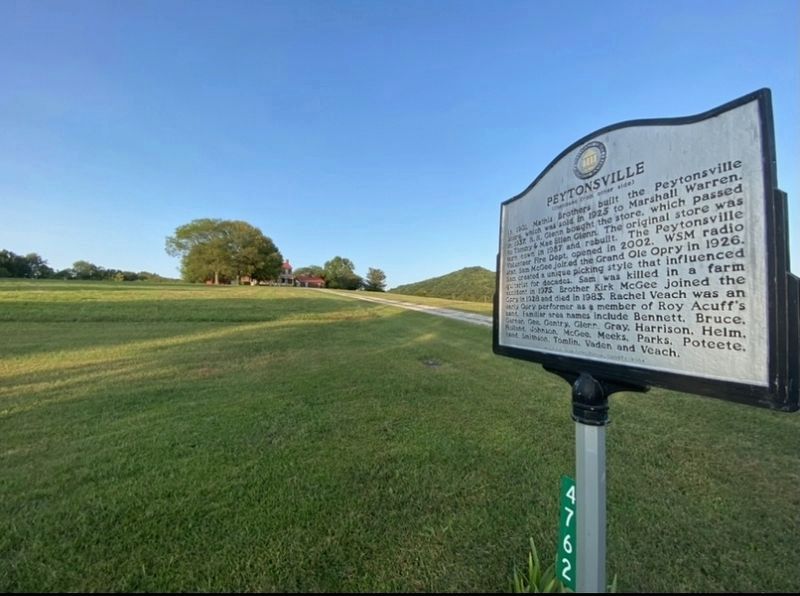 Peytonsville Marker. Click for full size. Peytonsville Marker image. Click for full size.