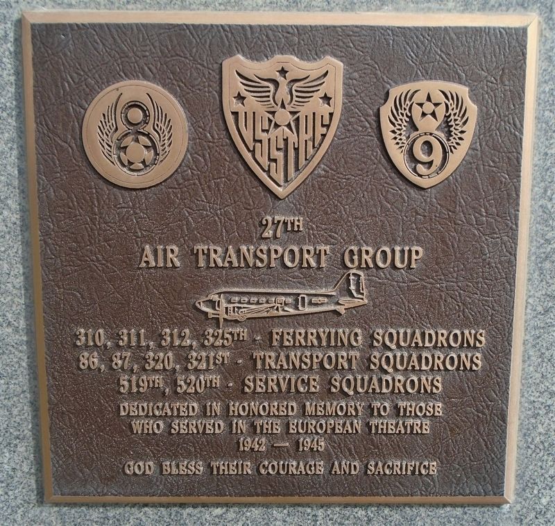 27th Air Transport Group Marker. Click for full size. 27th Air Transport Group Marker image. Click for full size.