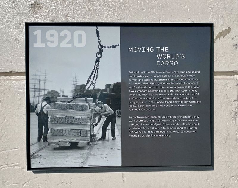 1920 Moving the World's Cargo Marker image. Click for full size.